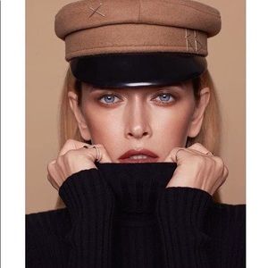 Ruslan Baginskiy baker boy cap in brown